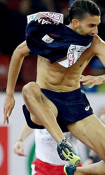 Runner Mekhissi DQ'd at Euros after bare-chested celebration